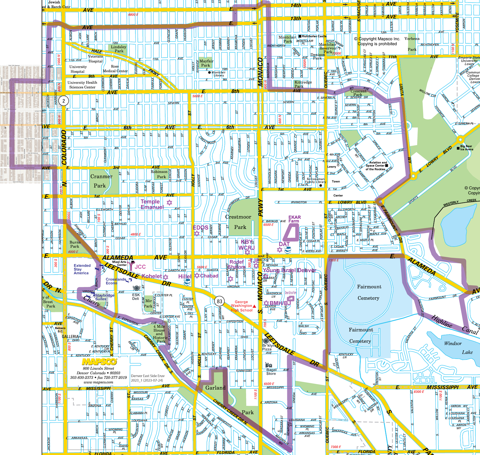 Eruv map